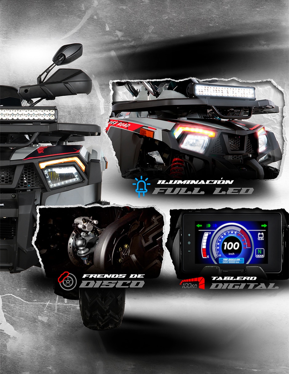 Cuatrimoto GLOCK 200CC ROJO 2027 8