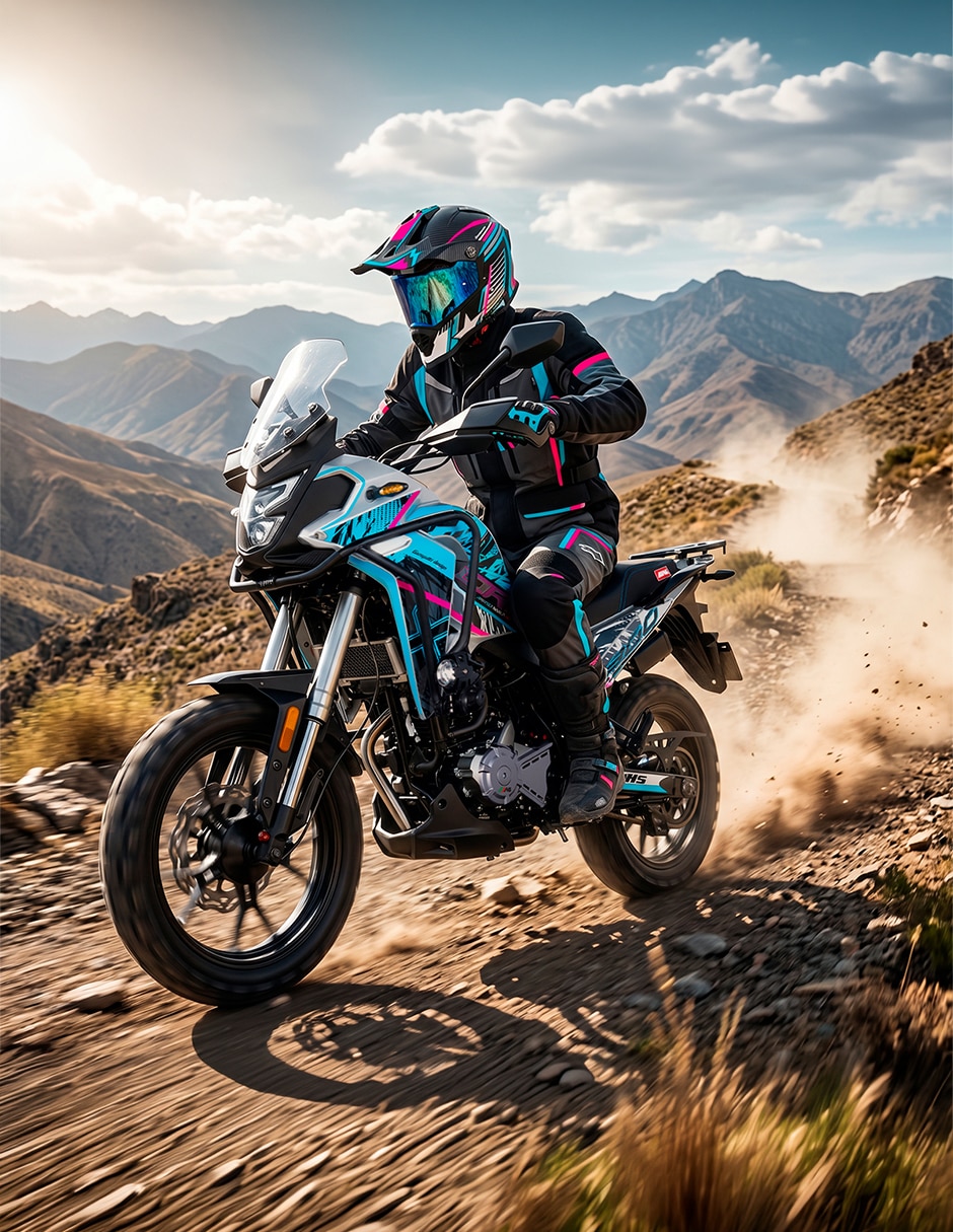 Motocicleta doble propósito DRS 300CC AZUL 2027 5
