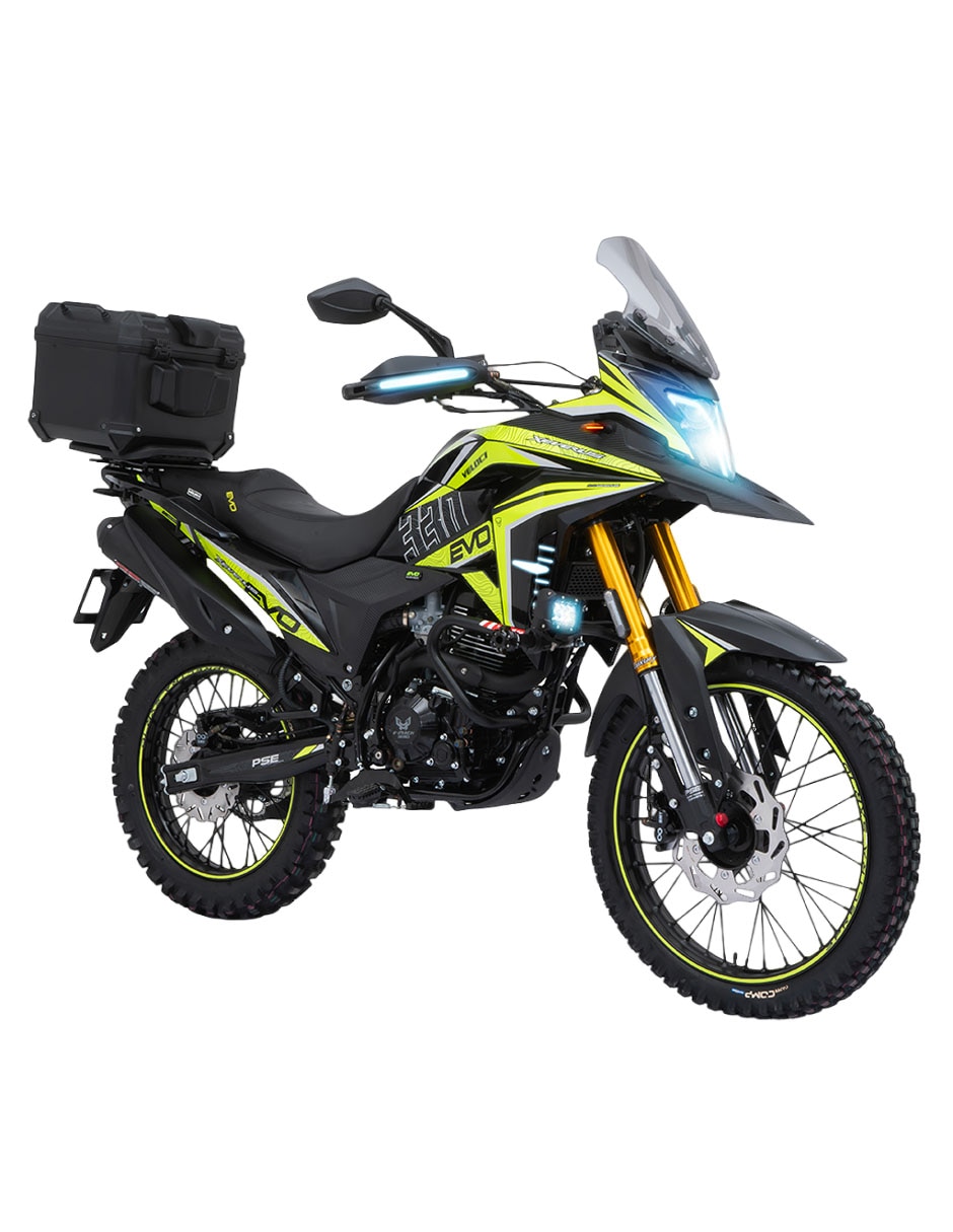 Motocicleta doble propósito Vel 2027 Xeverus 330cc Amarillo