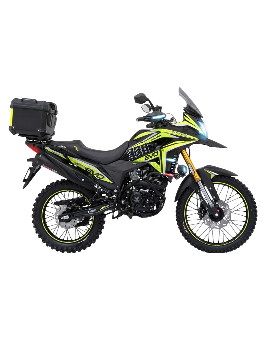 Motocicleta doble propósito Vel 2027 Xeverus 330cc Amarillo 4