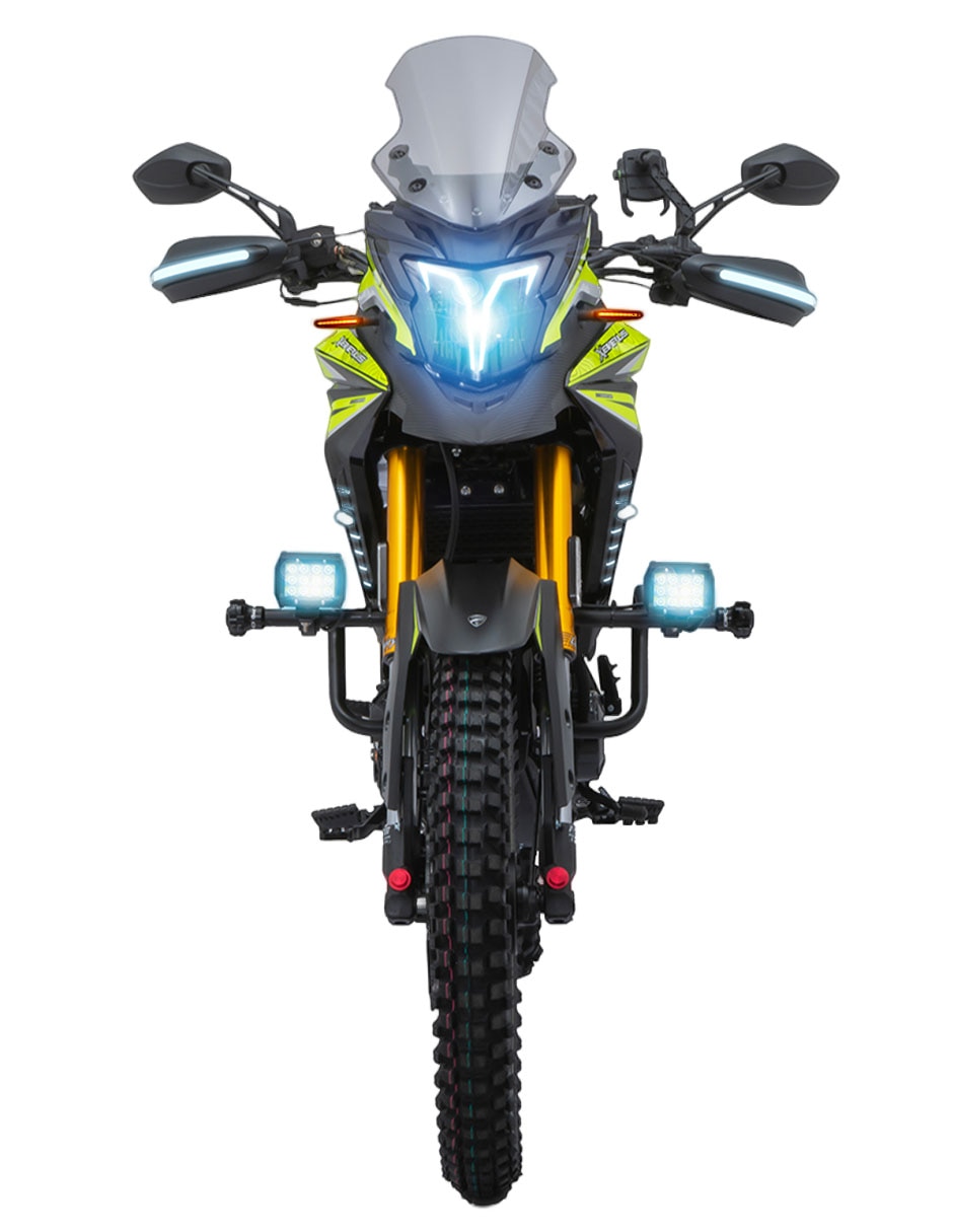 Motocicleta doble propósito Vel 2027 Xeverus 330cc Amarillo 3